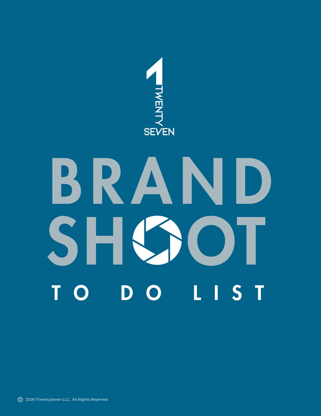 Brand Shoot Checklist Guide front cover